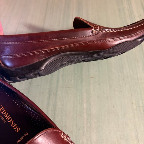 Mens Allen Edmonds Brown Boulder Loafers Size 11 B - Picture 10 of 11